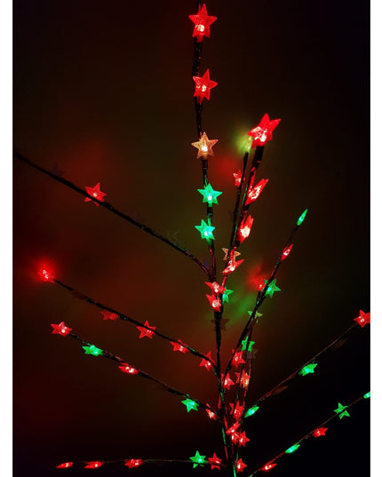 Decoratiune Luminoasa Crenguta cu Baterii 72 LED -uri Stelute