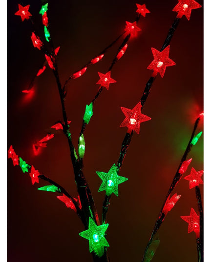 Decoratiune Luminoasa Crenguta cu Baterii 72 LED -uri Stelute