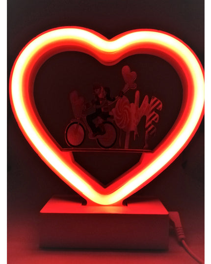Decoratiune Luminoasa cu Baterii Neon Love