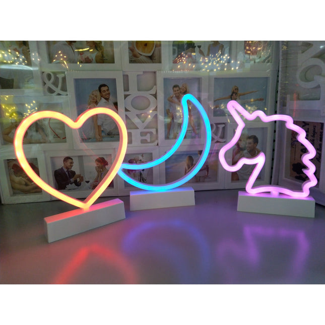 Decoratiune Luminoasa cu Baterii Semiluna