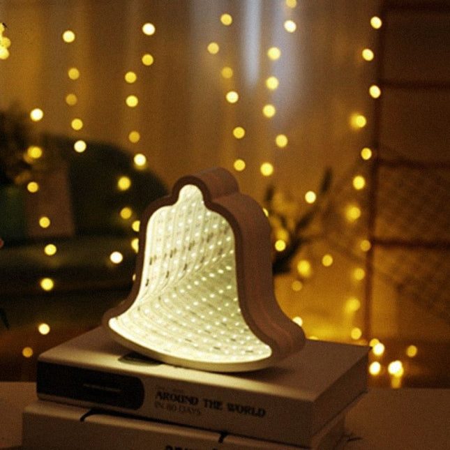 Decoratiune Luminoasa cu Baterii/USB Neon Model Clopotel