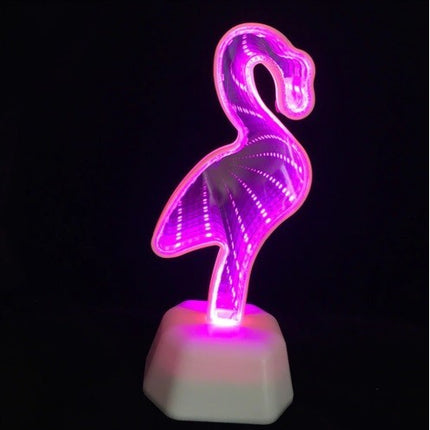 Decoratiune Luminoasa cu Baterii/USB Neon Model Flamingo