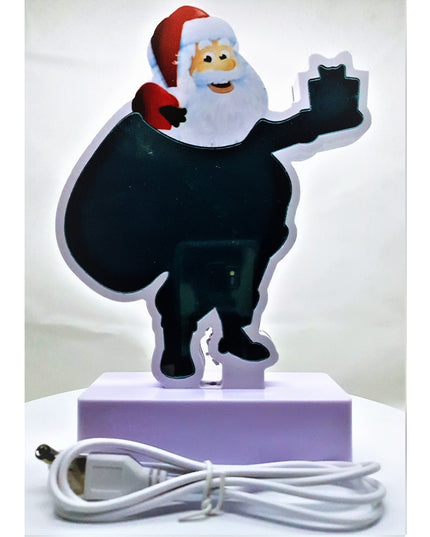 Decoratiune Luminoasa cu Baterii/USB Neon Model Mos Craciun