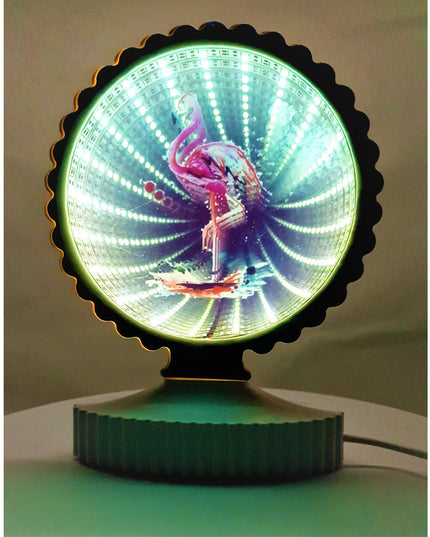 Decoratiune Luminoasa, cu Cablu USB, Model Flamingo
