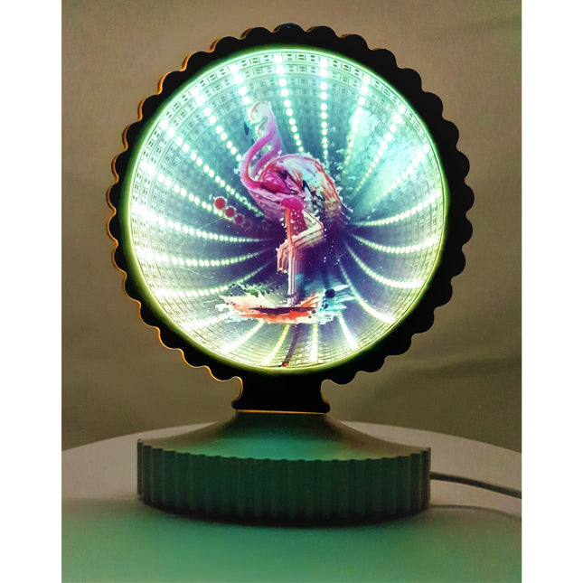 Decoratiune Luminoasa, cu Cablu USB, Model Flamingo