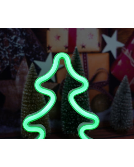 Decoratiune luminoasa, Tip Brad, cu baterii/USB