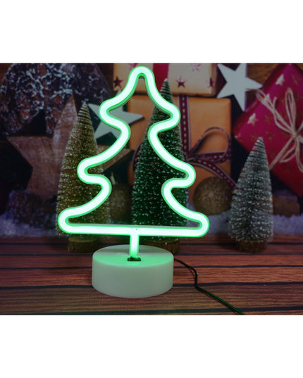 Decoratiune luminoasa, Tip Brad, cu baterii/USB