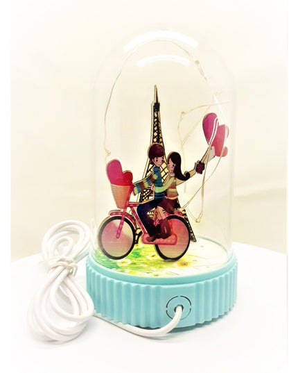 Decoratiune Luminoasa Glob cu USB Model Love