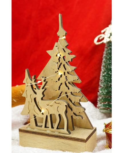 Decoratiune luminoasa, peisaj de iarna