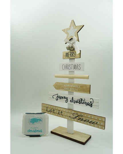 Decoratiune masa decorata, Mesaje Craciun