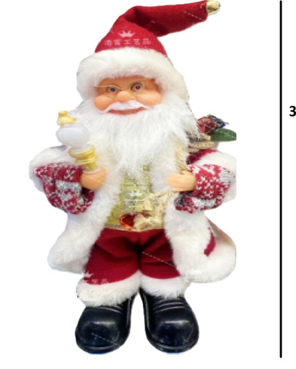 Decoratiune Mos Craciun, Animat, care Canta si Danseaza, Imbracat Festiv