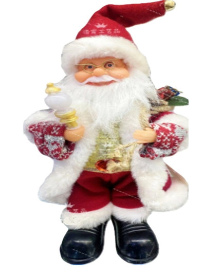 Decoratiune Mos Craciun, Animat, care Canta si Danseaza, Imbracat Festiv