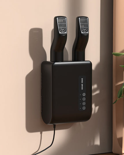 Uscator de Pantofi, Functie de Uscare, Dezinfectie, Dezodorizare, Montaj pe Perete fara Perforare, din PVC, Silentios, Timer