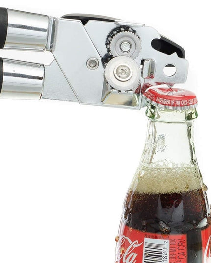 Desfacator de conserve multifunctional Otel inoxidabil, Maner antialunecare, ergonomic, rezistent la rugina, usor de utilizat,