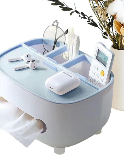 Suport pentru Servetele, Multifunctionala, Design Minimalist, ABS, cu Suport pentru Obiectele Personale, pentru Birou