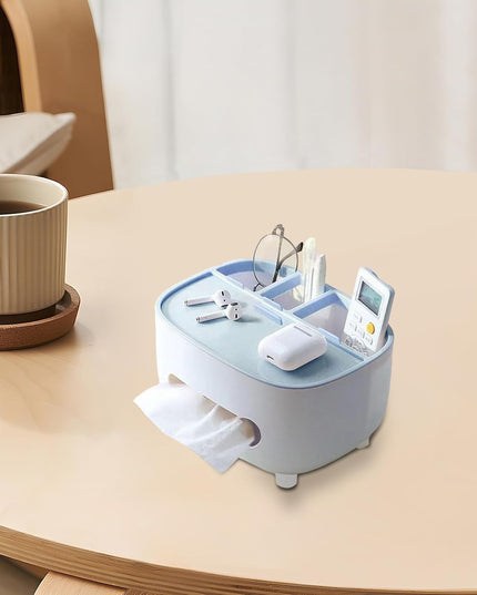 Suport pentru Servetele, Multifunctionala, Design Minimalist, ABS, cu Suport pentru Obiectele Personale, pentru Birou