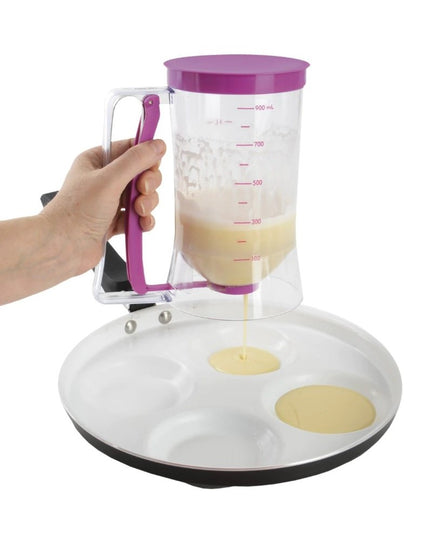 Dispenser de aluat pentru prajituri Batter Dispenser, din plastic, maner cu arc, 900 ml, usor de manipulat si utilizat