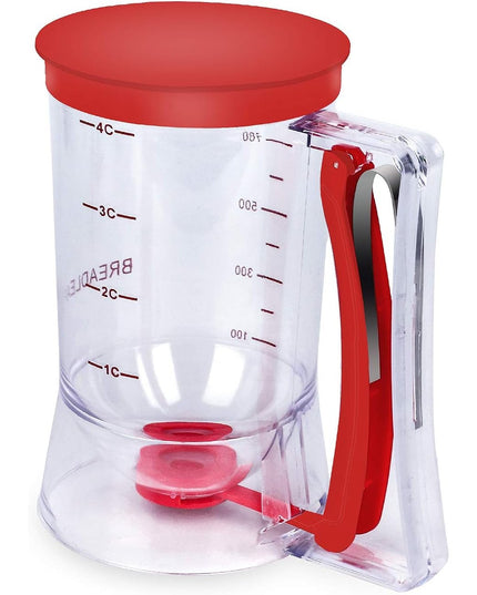 Dispenser de Aluat pentru Prajituri, din Plastic, Maner cu Arc, 900 ml