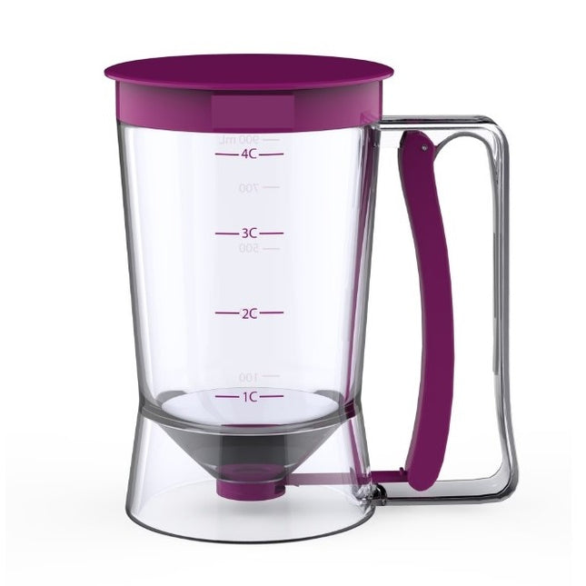 Dispenser de aluat pentru prajituri Batter Dispenser, din plastic, maner cu arc, 900 ml, usor de manipulat si utilizat