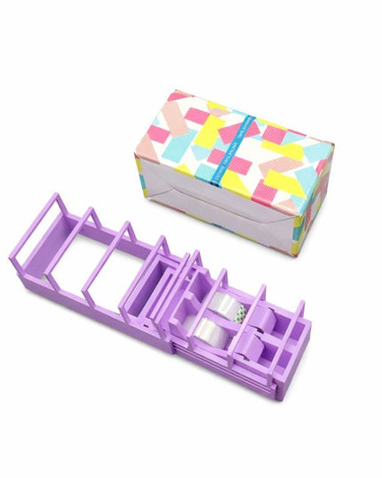 Dispenser de Banda Adeziva, Suport pentru Banda Adeziva pentru Birou, Scoala, din Plastic, 15,5 x 7,7 x 7,4 cm