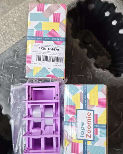 Dispenser de Banda Adeziva, Suport pentru Banda Adeziva pentru Birou, Scoala, din Plastic, 15,5 x 7,7 x 7,4 cm