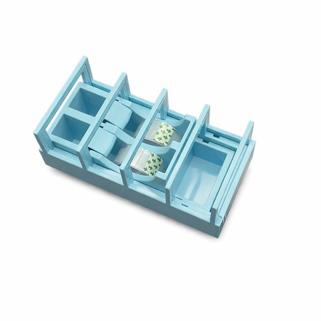 Dispenser de Banda Adeziva, Suport pentru Banda Adeziva pentru Birou, Scoala, din Plastic, 15,5 x 7,7 x 7,4 cm