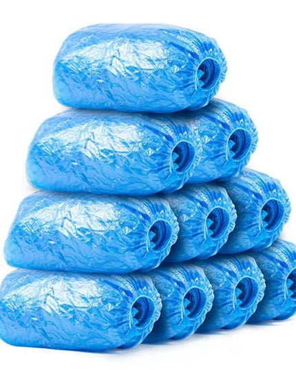 100 Huse de Pantofi Impermeabile de Unica Folosinta, Universale, Albastre, pentru Zile Ploioase