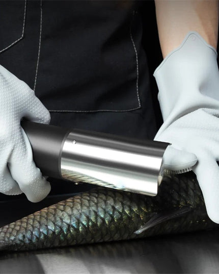 Dispozitiv Electric de Curatare Solzi Peste, din Otel Inoxidabil