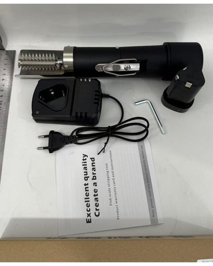 Dispozitiv Electric de Curatare Solzi Peste, din Otel Inoxidabil