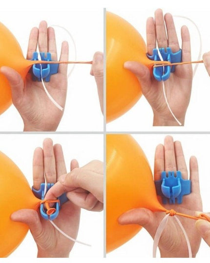 Dispozitiv de Legat Baloane, din Plastic, pentru Mana, 6.5 x 5.5 cm