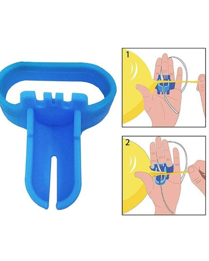 Dispozitiv de Legat Baloane, din Plastic, pentru Mana, 6.5 x 5.5 cm