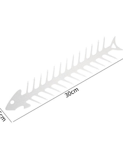 Forma pentru Frigarui, Model Oase de Peste, din Otel Inoxidabil, Instrument pentru Gratar, BBQ, cu Deschizator de Sticle,Argintie