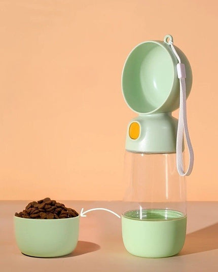 Sticla Animale, Portabila, pentru Hrana si Apa, din ABS, 400 ml/182 ml