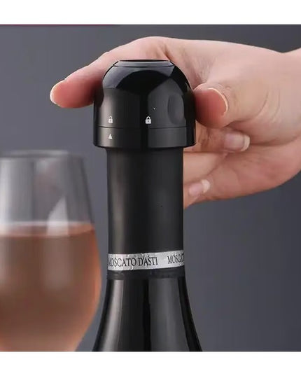 Dop de Etansare a Sticlei de Prosseco/Sampanie, Rotativ, On-Off, Silicon, Reutilizabil, Usor de Depozitat si Folosit