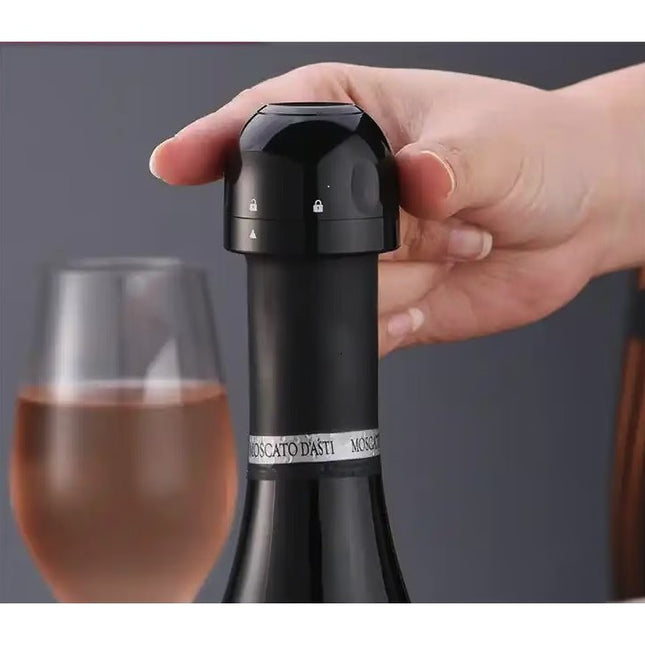 Dop de Etansare a Sticlei de Prosseco/Sampanie, Rotativ, On-Off, Silicon, Reutilizabil, Usor de Depozitat si Folosit