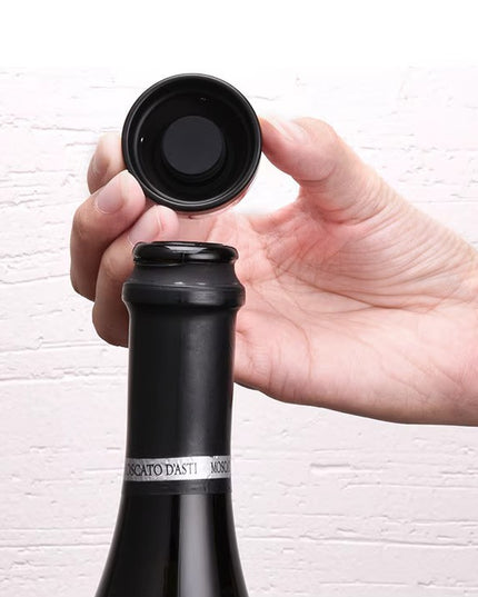 Dop de Etansare a Sticlei de Prosseco/Sampanie, Rotativ, On-Off, Silicon, Reutilizabil, Usor de Depozitat si Folosit