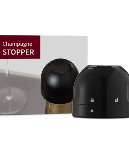 Dop de Etansare a Sticlei de Prosseco/Sampanie, Rotativ, On-Off, Silicon, Reutilizabil, Usor de Depozitat si Folosit
