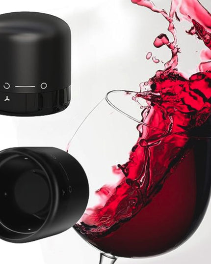 Dop de Etansare a Sticlei de Vin, Rotativ, On-Off, Silicon, Reutilizabil, Usor de Depozitat si Folosit