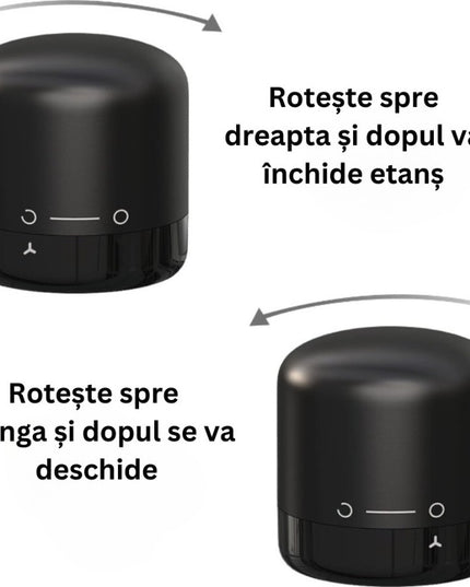 Dop de Etansare a Sticlei de Vin, Rotativ, On-Off, Silicon, Reutilizabil, Usor de Depozitat si Folosit