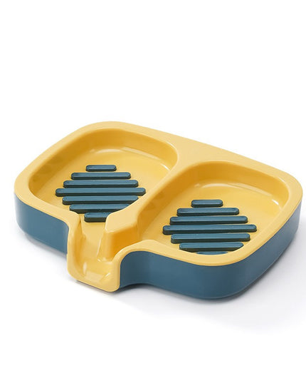Savoniera Dubla, Sistem de Scurgere a Apei, din ABS, 14.5 x 18 x 3 cm, /