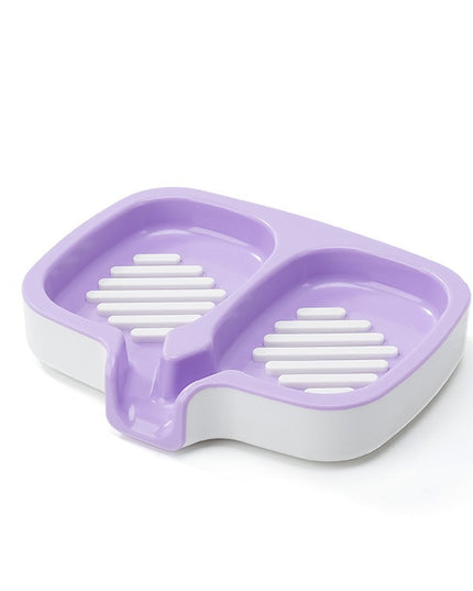 Savoniera Dubla, Sistem de Scurgere a Apei, din ABS, 14.5 x 18 x 3 cm, /