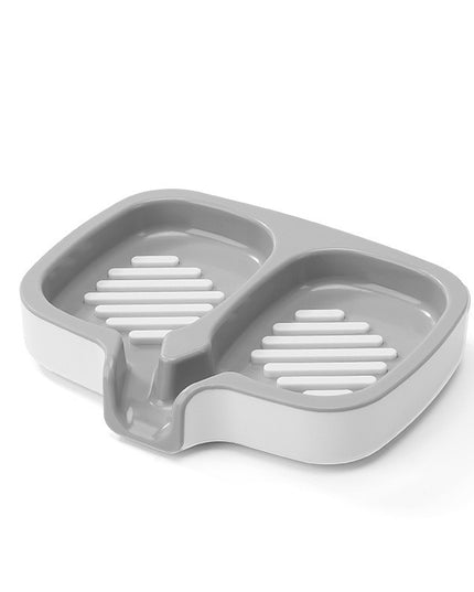 Savoniera Dubla, Sistem de Scurgere a Apei, din ABS, 14.5 x 18 x 3 cm, /