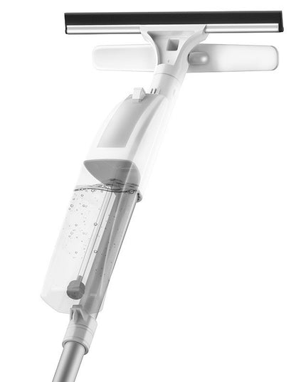 Stergator de Geamuri cu Doua Fete, Tija Telescopica, cu Recipient de Lichid, Laveta din Microfibra, Racleta Silicon