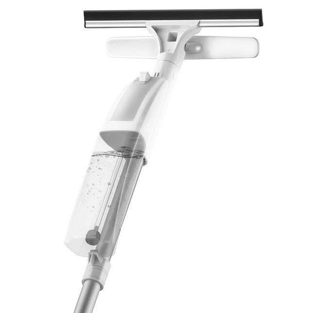 Stergator de Geamuri cu Doua Fete, Tija Telescopica, cu Recipient de Lichid, Laveta din Microfibra, Racleta Silicon