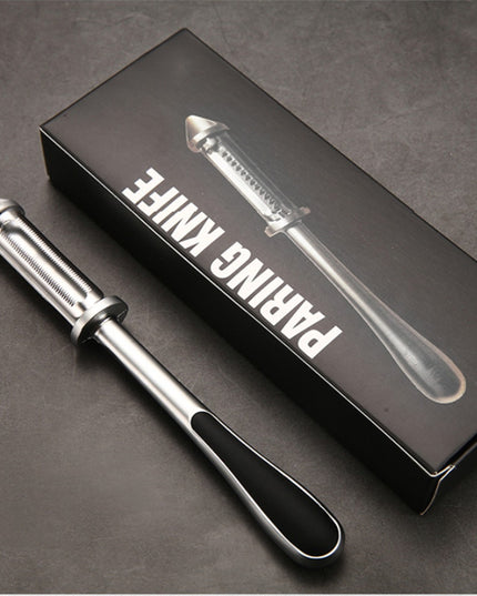 Peeler 2in1 pentru Legume si Fructe, Multifunctional, cu 2 Lame de Curatati si Feliat, Varf Ascutit pentru Gaurit,din Otel Inoxidabil