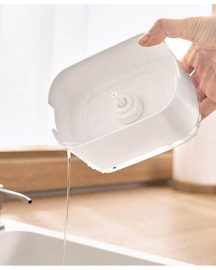 Dozator Dispenser 1 pentru Detergent Lichid de Vase sau pentru Obiecte Sanitare cu Suport pentru Burete de Bucatarie ,capacitate 300 ml