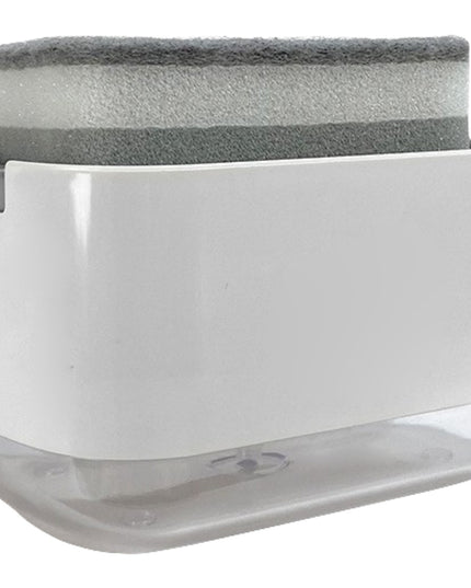 Dozator Dispenser 1 pentru Detergent Lichid de Vase sau pentru Obiecte Sanitare cu Suport pentru Burete de Bucatarie ,capacitate 300 ml