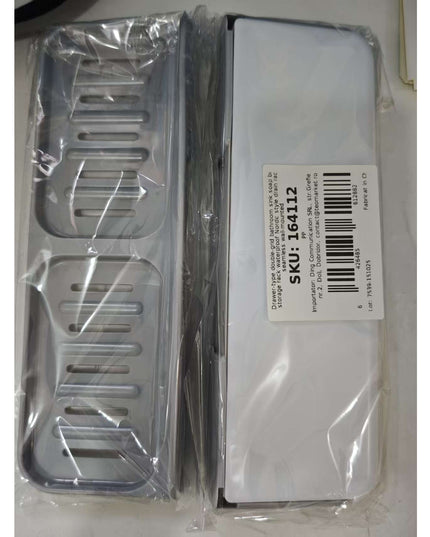 Savoniera Dubla, de Perete, cu Compartiment de Scurgere, Montare prin Lipire