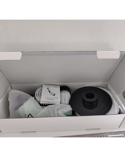 Perie Electrica de Curatare, pentru Gresie, Baie, Bucatarie,cu 6 Capete, Maner Extensibil Detasabil 84- , Incarcare USB-Type C, Rotire 360 de Grade, 3000 mAh, Culoare: