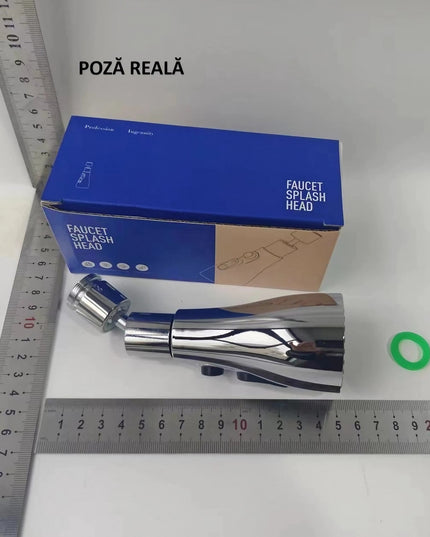 Extensie Robinet Bucatarie, Universal, 3 Moduri de Curgere Apa, Otel Inoxidabil, Rotire 360 de Grade, Cap Pivotant, Adaptor Baterie Bucatarie